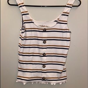 Multi colored striped tank top